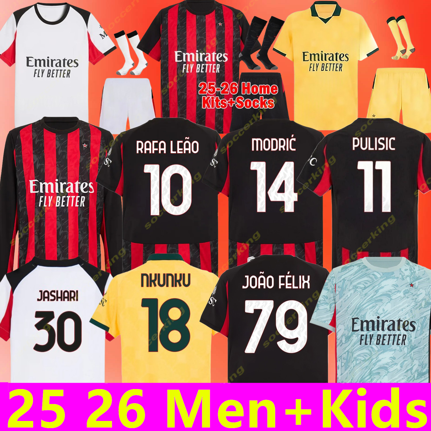 25 26 IBRAHIMOVIC GIROUD MODRIC Soccer Jerseys 2025 2026 PULISIC THEO JASHARI REIJNDERS Shirt NKUNKU RAFA LEAO S.CASTILLEJO REIJNDERS LOFTUS-CHEEK Football uniform