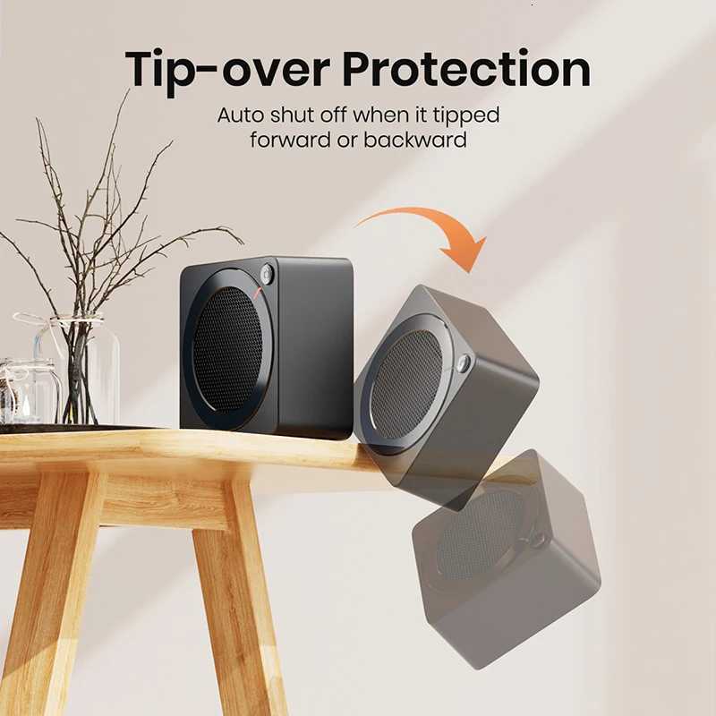 GAIATOP Space Heater 500W Energy Efficient Space Heaters for Indoor Use PTC Ceramic Fast Heating Electric Desk Heater Overhea Y251213