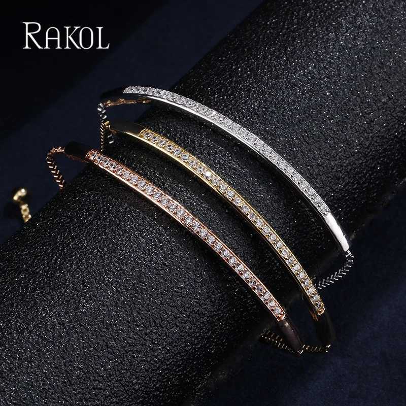 RAKOL Fashion Cubic Zircon Adjustale s for Women Exquisite Party Wedding Jewelry M251213