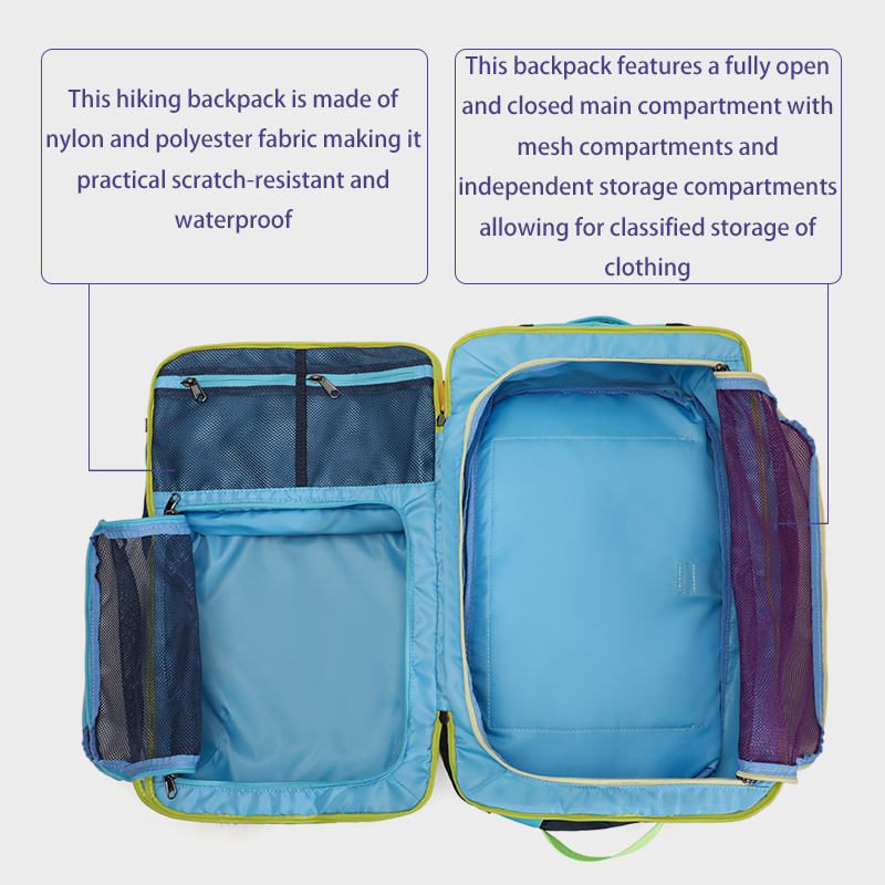 Sewafox Unisex Casual Backpack Short Distance Travel Hiking Backpack Outdoor Lightweight Sports Backpack