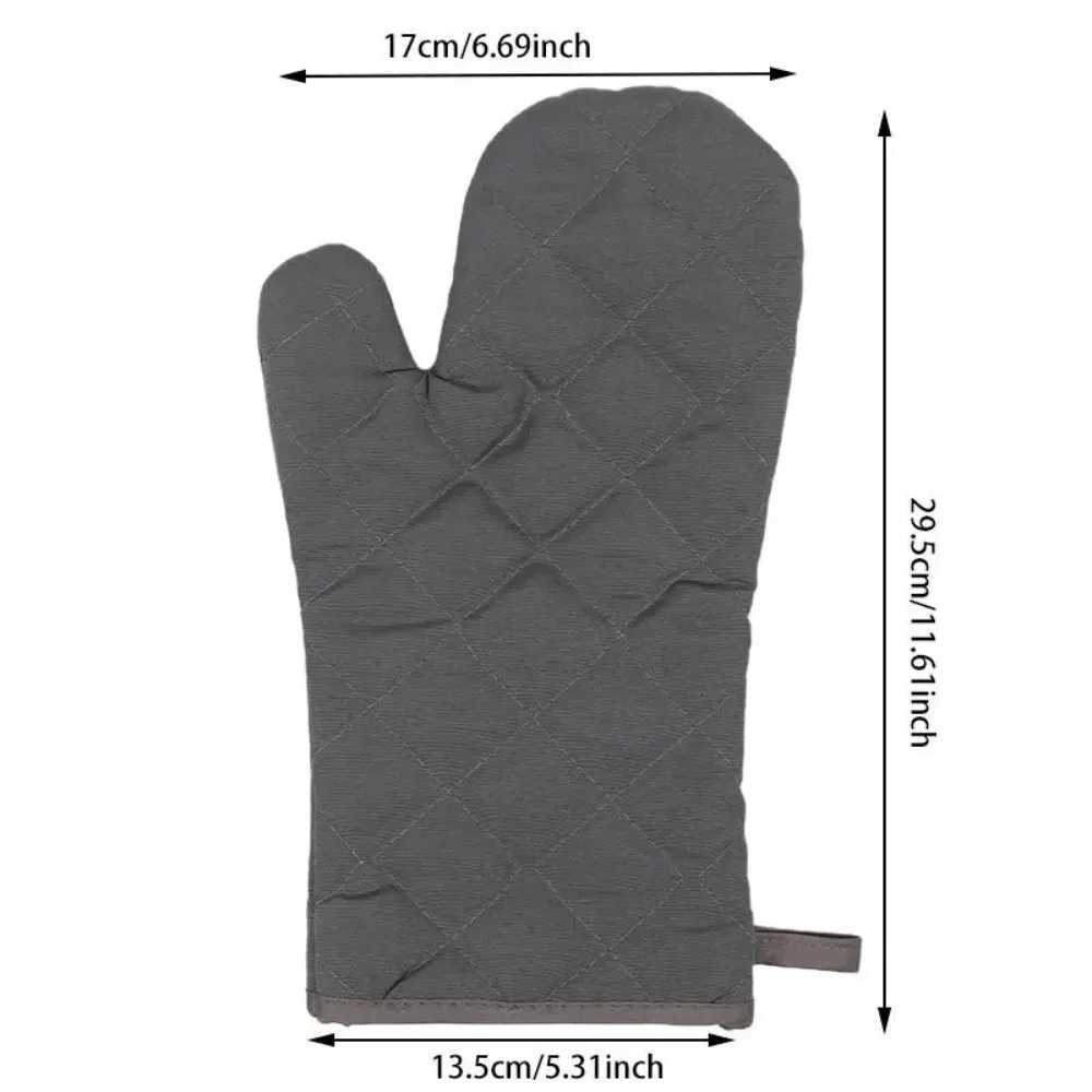 Single Microwave Oven Gloves Mti-color Kitchen Cooking Baking Mitts Pot Pad Heat Proof Protected High Temperature Resistant H251212