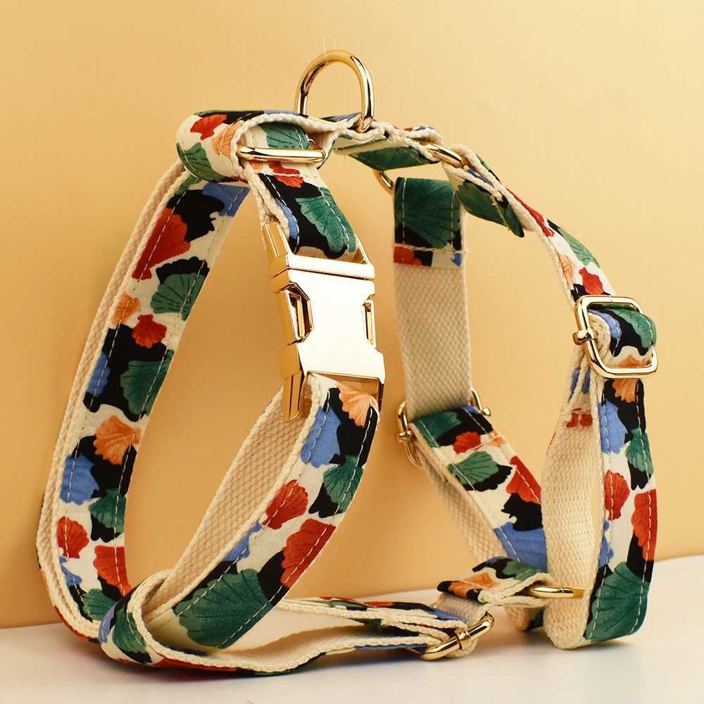 luxury collar leash dog harness custom ts accessories dog collar leash harness set Dog Collar M251213