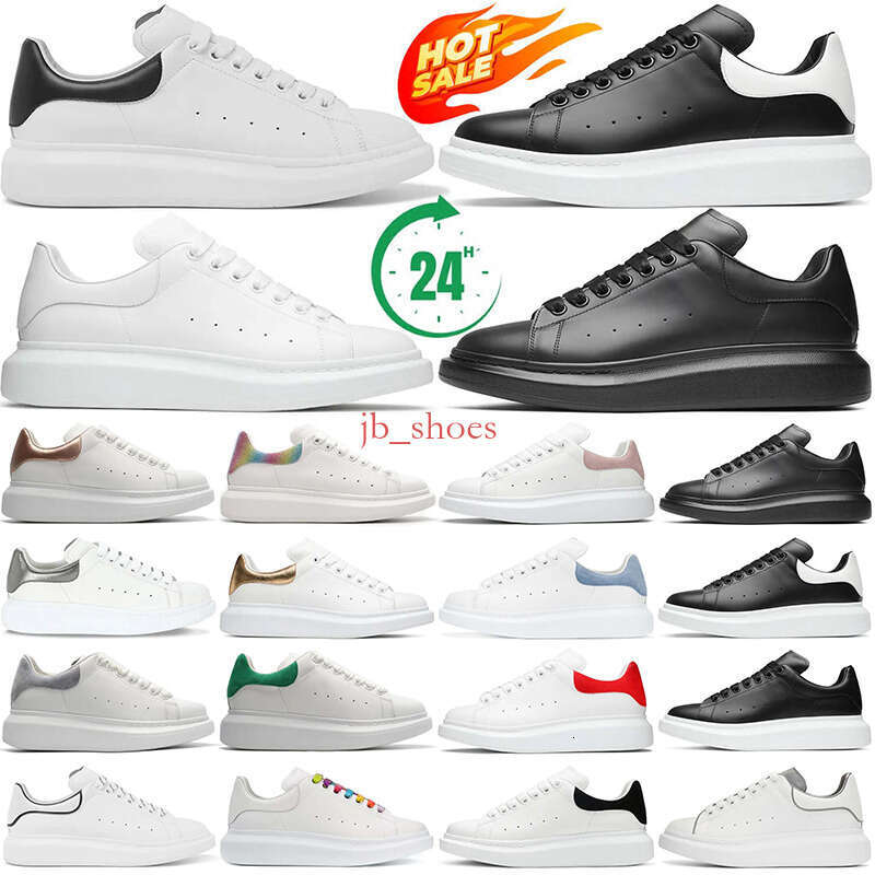 Designer mcqueenns Casual Platform Sneakers Men Women Leather Lace Up Shoes Fashion Suede Multicolour Sports White Pink Black 36-45 alexander