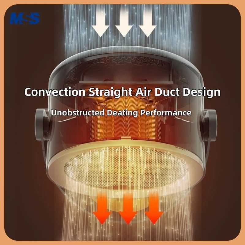 MSS Desktop Heater FanMini Radiator Home Office Warmer Machine for WinterConvenient Room HeaterWinter Heating Home Appliance Y251213