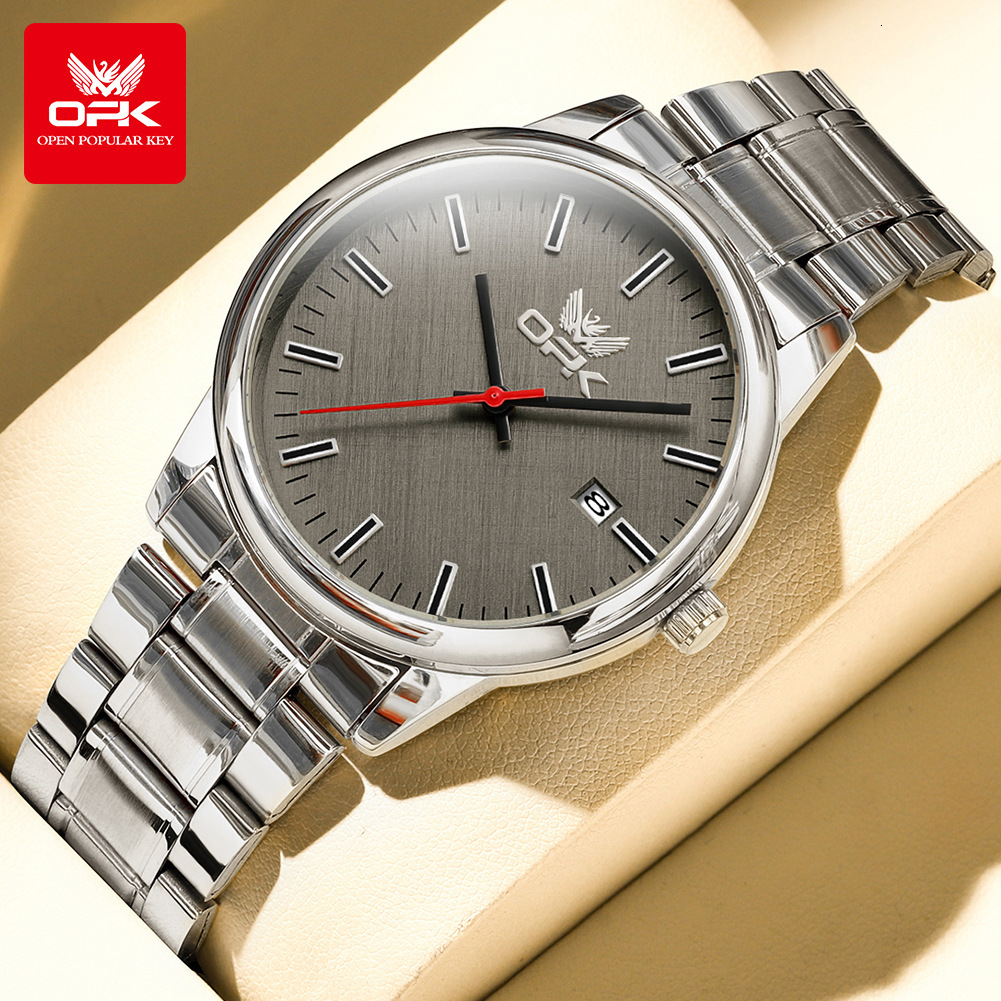 OPK Designer Men's Watch Free Shipping Wholesale Waterproof Luminous Single Date Quartz Fashionable And Simple Outdoor Sports Men's Watch