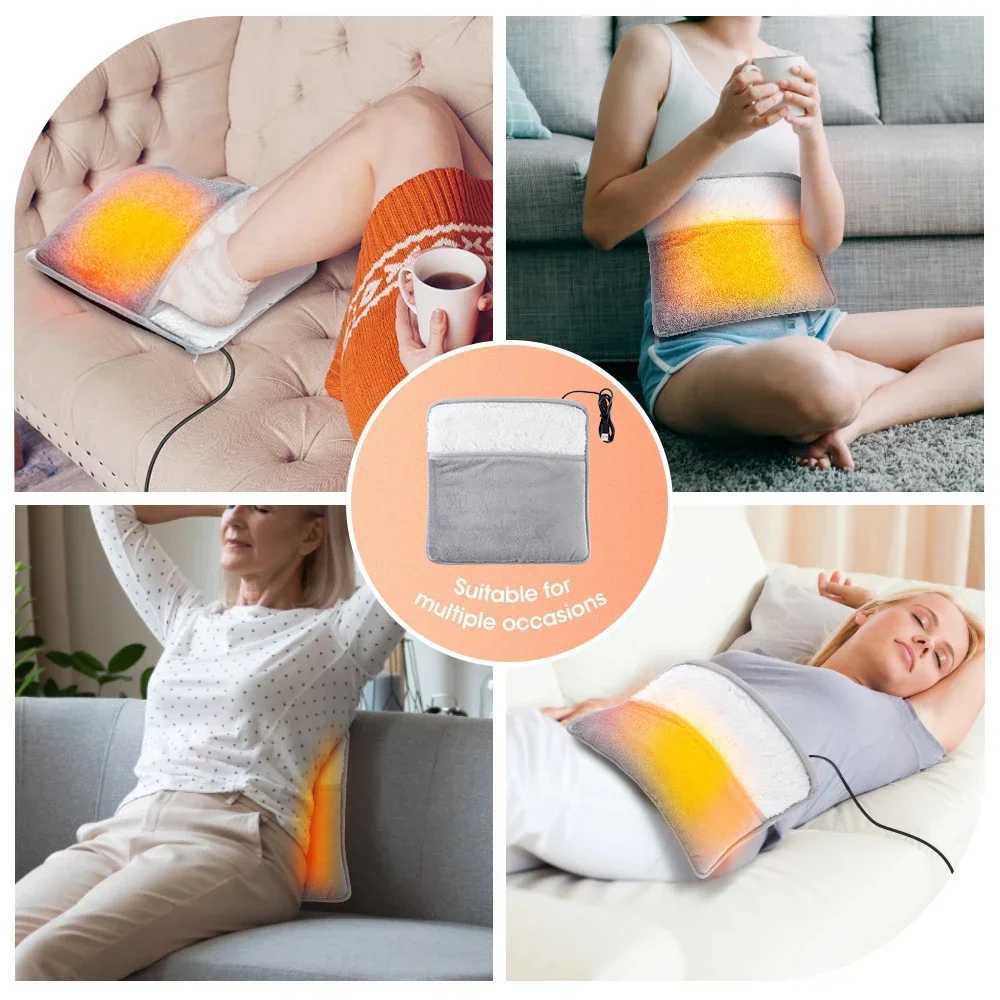 Winter Electric Foot Heating Pad USB Charging Soft Plush Washable Foot Warmer Heater Improve Sleeping Household Foot Warming Mat Y251212