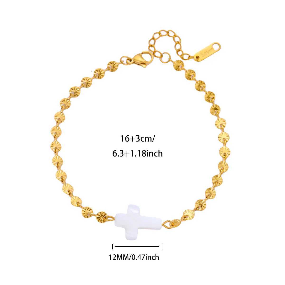 Free Shipping Fashion Cross For Women Stainless Steel Gold Color Chain 2025 New Party Wedding Couple Jewelry M251213