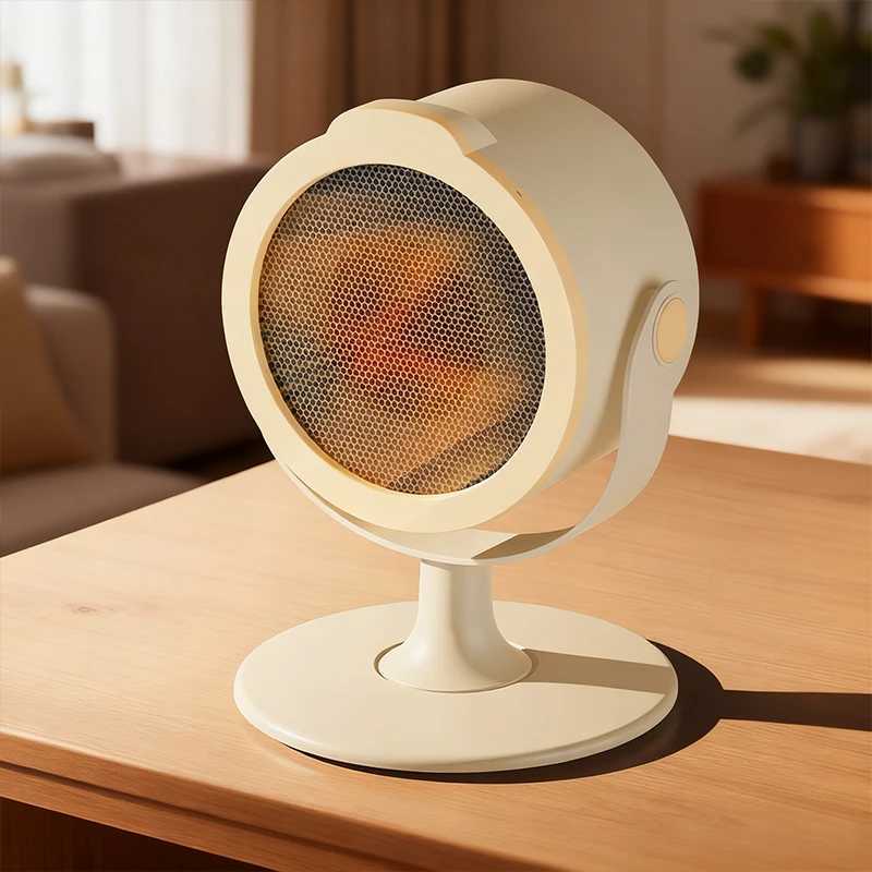 500W Portable Desktop Electric Heater Warm Air Blower Heating Ceramic Space Heater With Tip Over Protection For Home Use Y251213