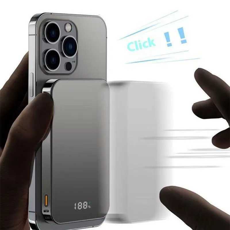 Metal Magnetic PowerBank Portable Wireless Fast Charger Slim Powerbank for Spare External Battery for iPhone H251213