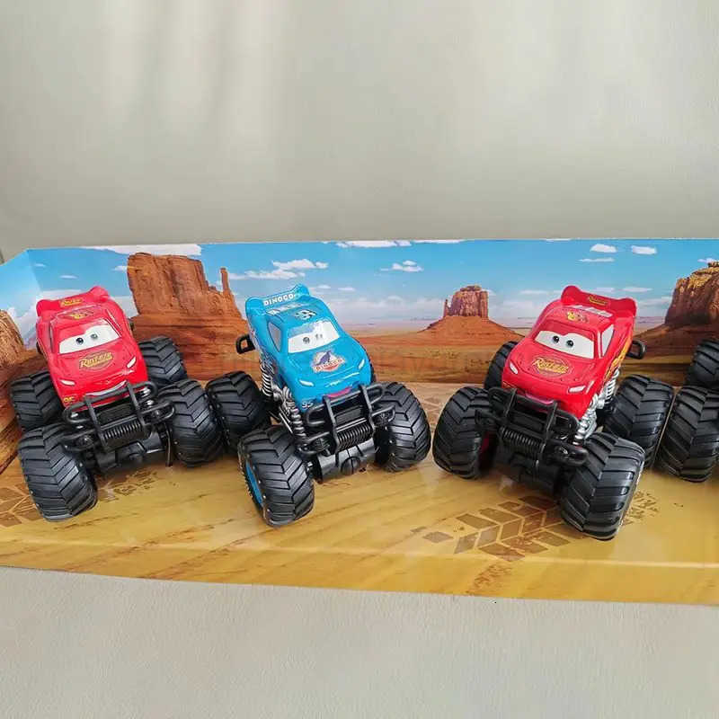 Disney Pixar Cars Toy Set with Lightning McQueen Jackson Storm Mack - Pull-Back Truck Models Childrens Play Vehicles Gift H251213