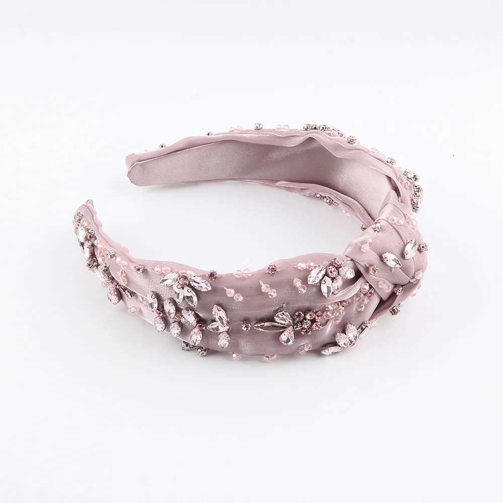 New Luxury Bohen Hair Accories band Crystal Bow Baroque Haiand Center Heaear For Wen Wedding 197 Y251213