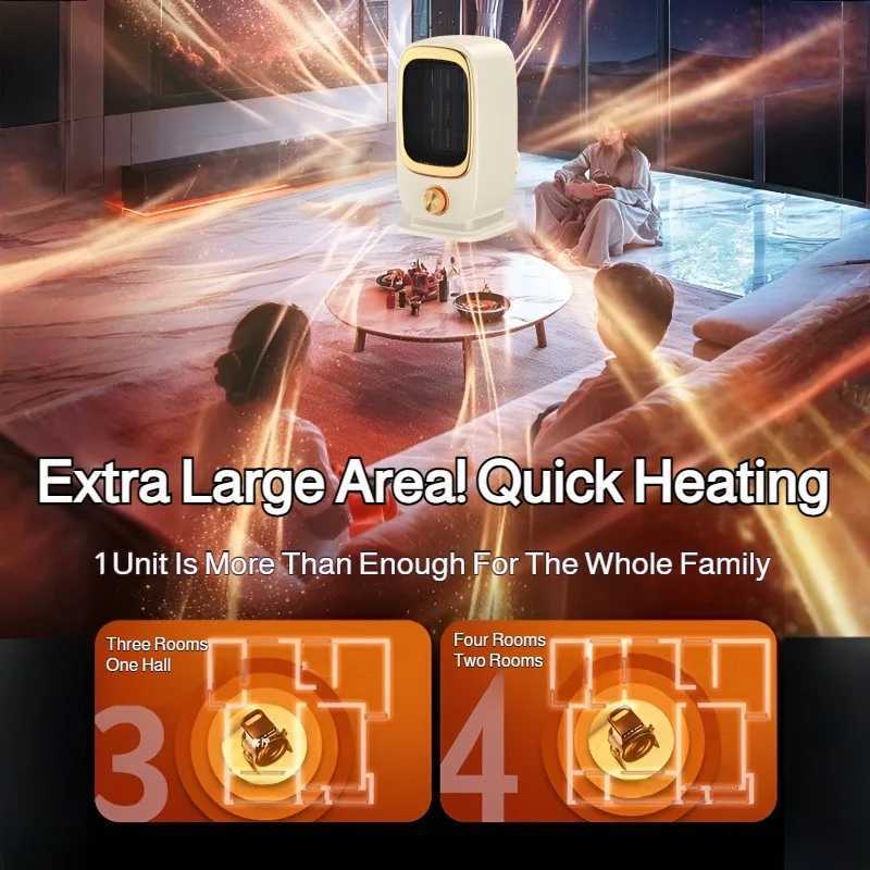 Dormitory small sun electric heater desktop heater fast heating heater heaters office bedroom Y251213