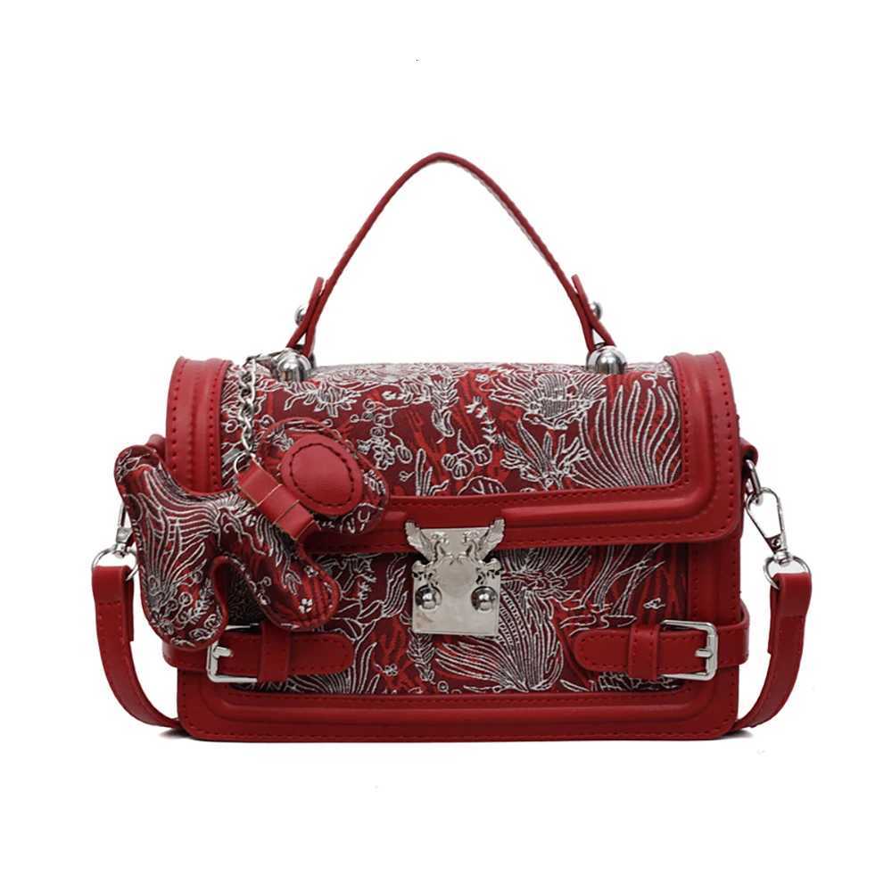 Luxury Exquisite Flloral Handbags Women Commuting Single Shoulder Bags 2025 New Versatile Shopping Small Square Crossbody BagT251213