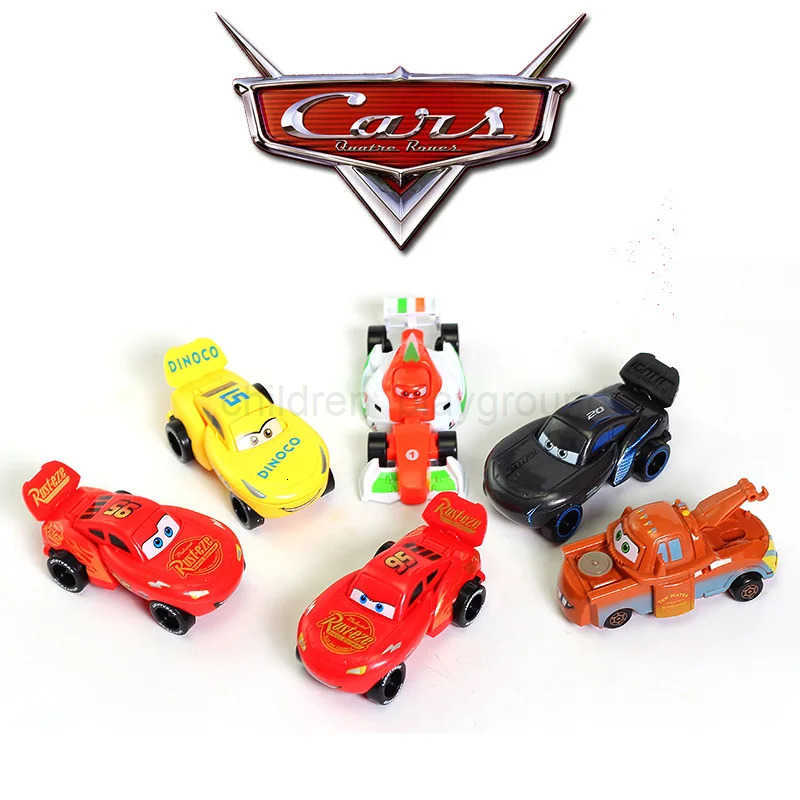 Disney Pixar Cars Egg-Shaped Car Toys McQueen Transformable Car 6-Piece Set Model Car Toy Set Christmas Gift toy H251213