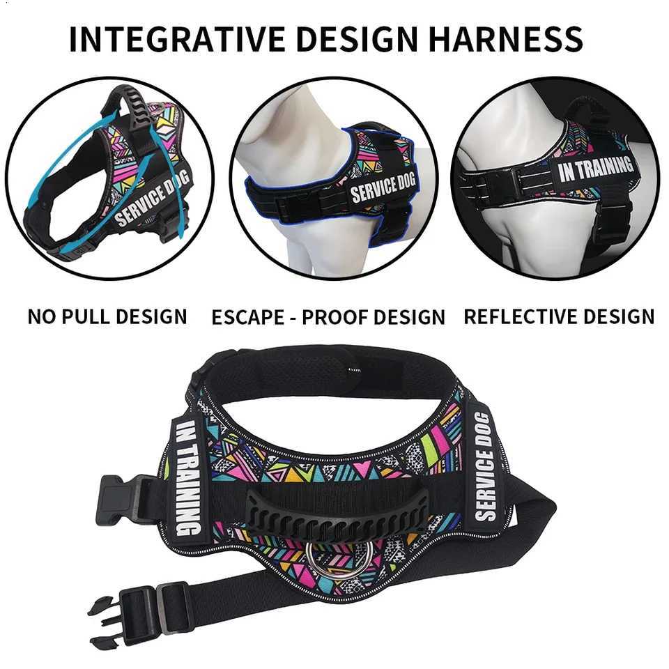 Favorite Pet Dog Harness Service Dog And Emotional Support Harness Vest With Removable Reflective Patches For Large Medium Puppy M251213