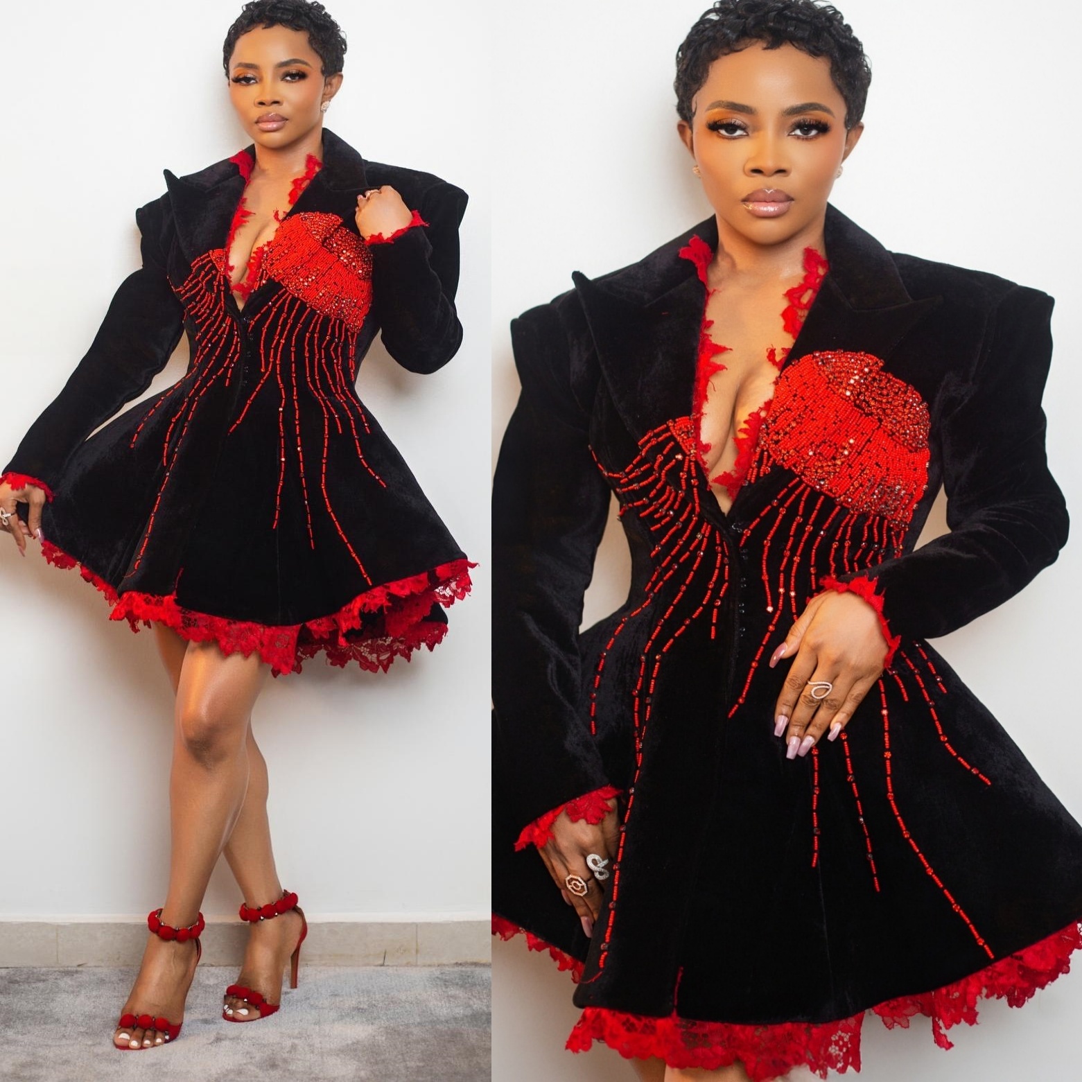 2026 Black A-line Cocktail Dress V-neck Lace Beaded Velvet Short Mini Graduation Homecoming Dresses For Special Occasions Sweetheart Gowns ZJ057