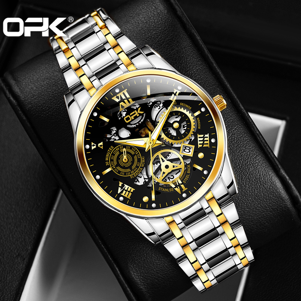 OPK Designer Men's Watches, Outdoor Casual Sports Watches, Free Shipping Wholesale, Fashionable Commercial Waterproof Quartz Men's Watches