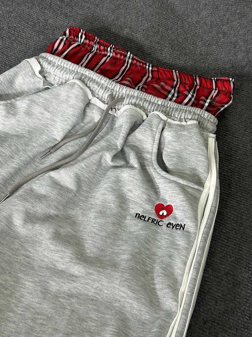 American Retro College Style Loose Fit Two-Piece Set with Double Waist Head Fake Bathroom Pants for Sports Leisure 2025 Fashion X251213