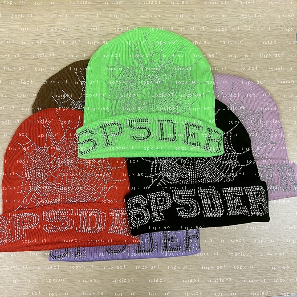 Spider High quality Designer hat Women Rhinestone letters knitted cap Warm Winter Sp5fer Hats Fashion classic beanie Men and women casual warm hat Warm Cold Beanie