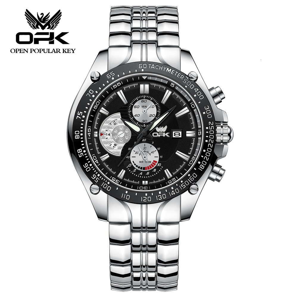 OPK Designer Men's Watches, Fashionable, Simple, Waterproof Outdoor Sports Wristwatches, Free Shipping, Calendar Quartz Men's Watches