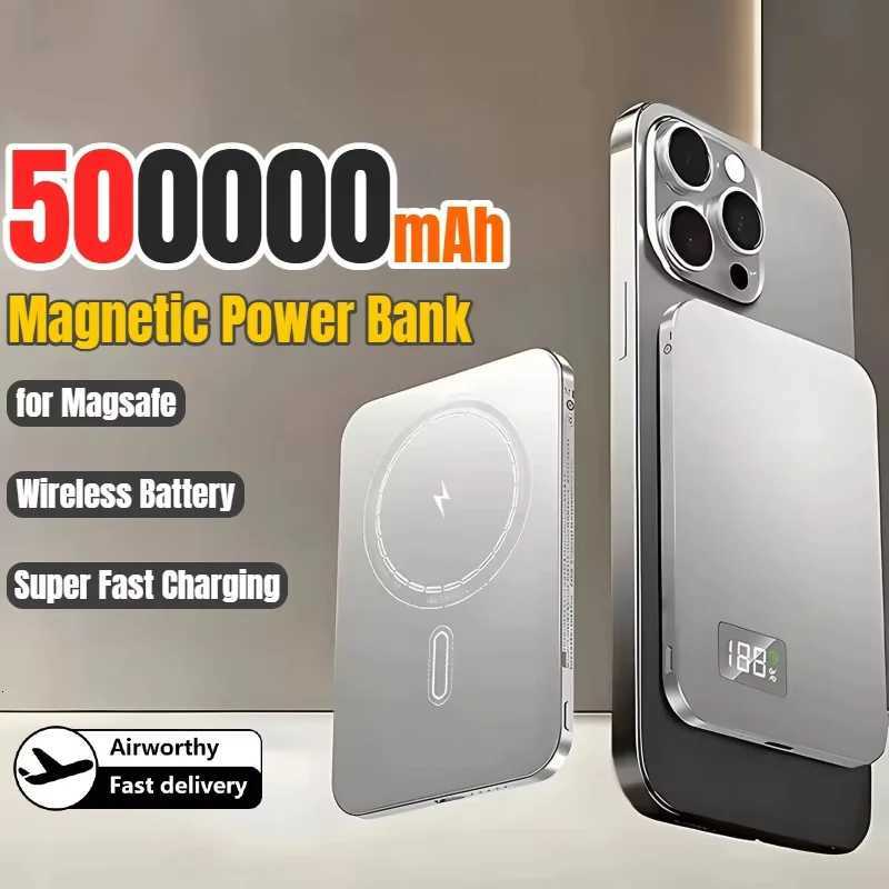 500000mAh Magnetic Power Bank Portable Wireless PD225W Fast Charging External Battery for iPhone NEW 2026 H251213