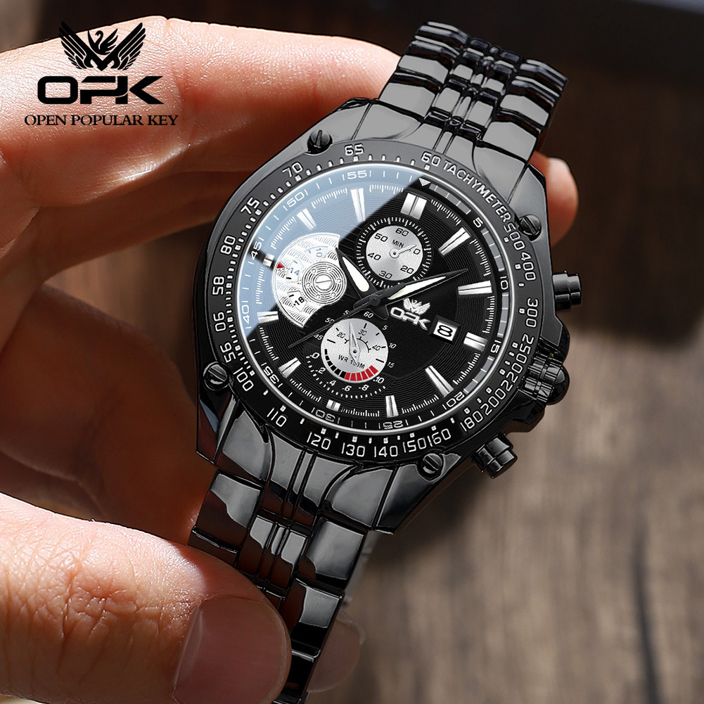 OPK Designer Men's Watches, Fashionable, Simple, Waterproof Outdoor Sports Wristwatches, Free Shipping, Calendar Quartz Men's Watches