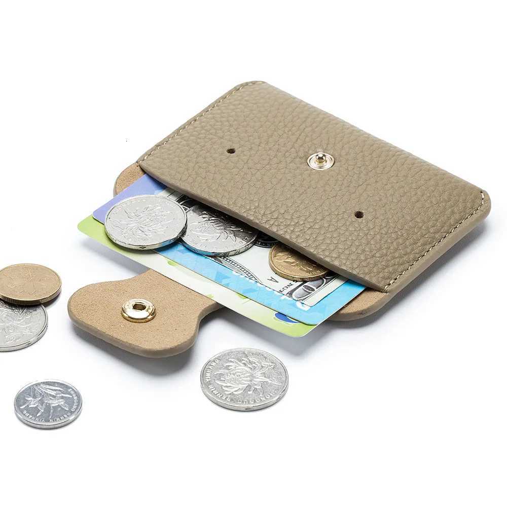 Ladies Genuine Leather Card Holders trathin Design Coin Purse With Cced buckle Wen Cowhide Short Wallet Cute Small Coi Y251213