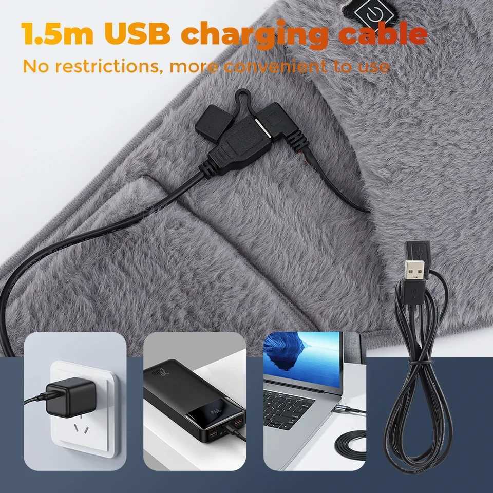 Cold-Proof Uterus Warming Belt Electric Heated Waist Warmer Cold Protection Artifact Graphene Heating USB Charging Hand Warming Y251212