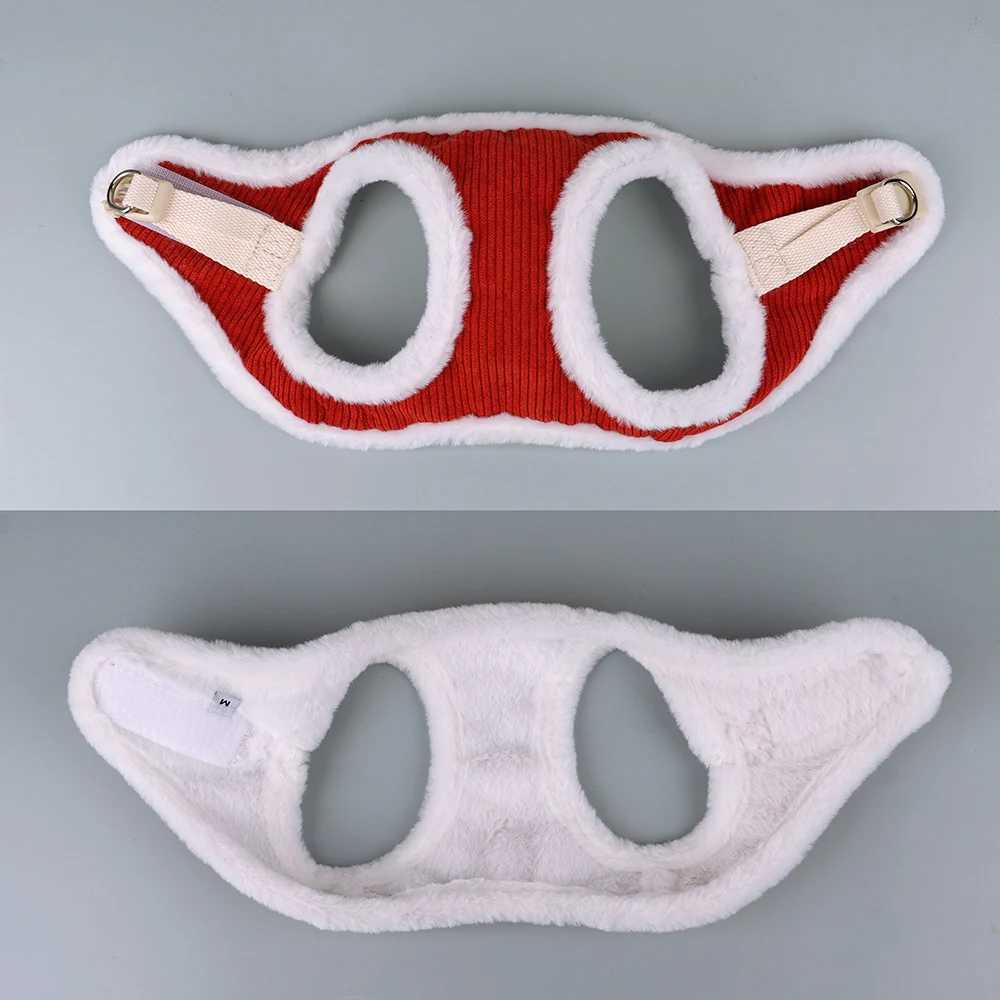 Winter Warm Dog Harness Leash Set Soft Plush Cat Puppy Vest For Small Medium Dogs Chihuahua Yorkie Harnesses With Matching Lead M251213