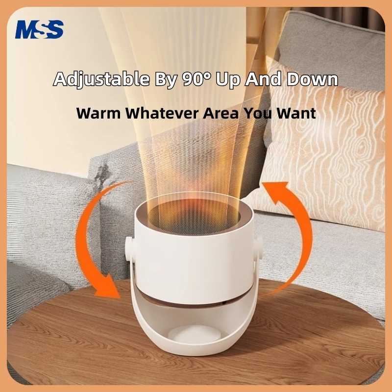 MSS Desktop Heater FanMini Radiator Home Office Warmer Machine for WinterConvenient Room HeaterWinter Heating Home Appliance Y251213