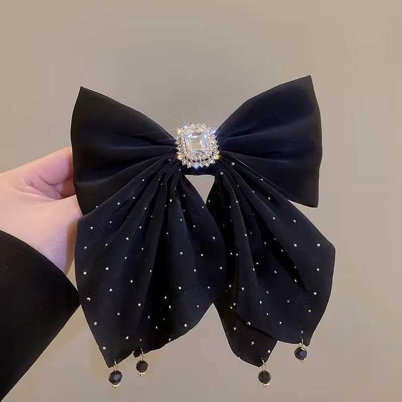 1pc Korean bow large hair clip womens autumn high-end feeling ponytail spring clip new year high-end Y251213