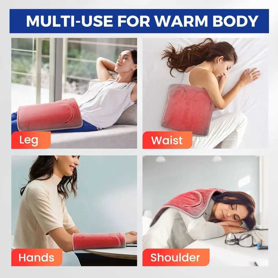 Electric Foot Heating Pad Washable Feet Warmer Household Soft Plush Thermal Blanket Foot Warming Mat for Home Office Bedroom Y251212