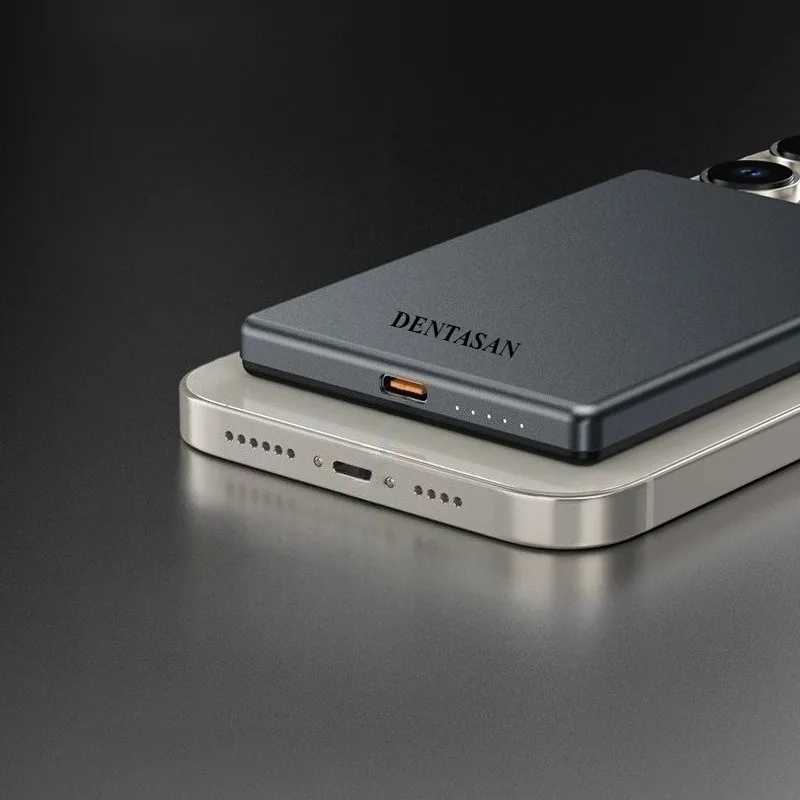 tra Thin Magnetic Wireless Power Bank 10000mAh Aluminum Alloy Portable Charger with rectional er Fast Charging H251213