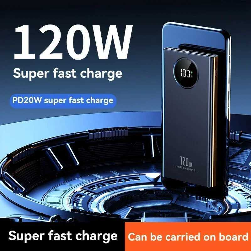 120W Power Banker Fast Charging 80000mah tralarge Capacity For Mobile Power External Battery For Iphone H251213