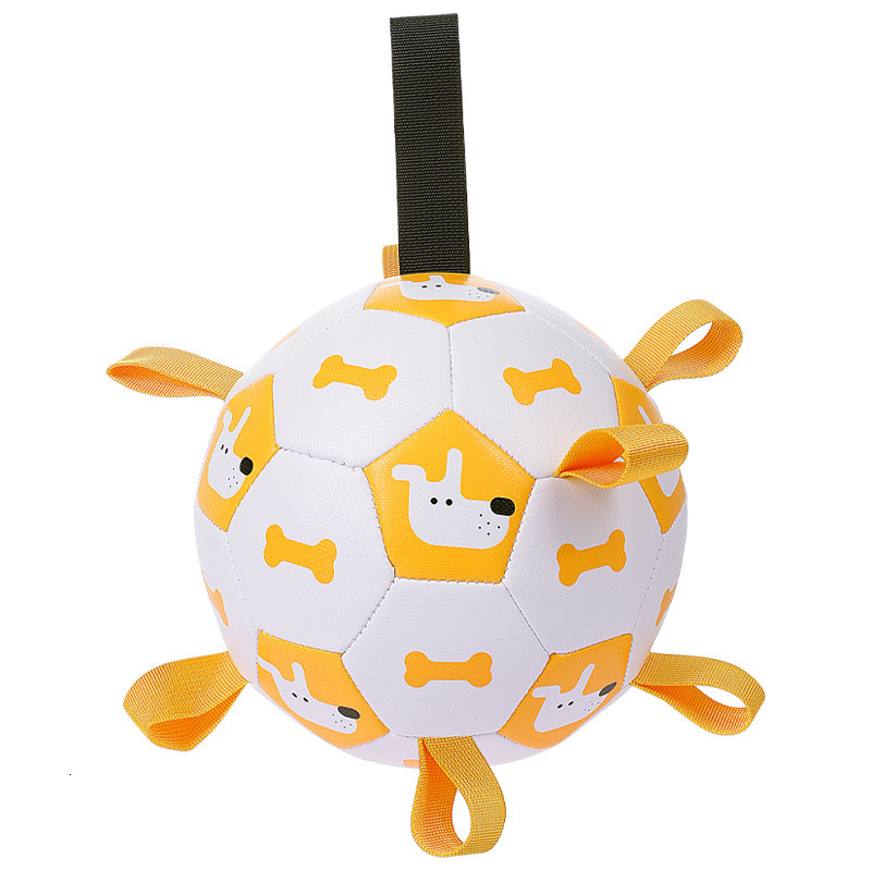 Pet Toy Ball Dog Outdoor Pet Toy Sound Inflatable Football Dog Toy Interactive Training