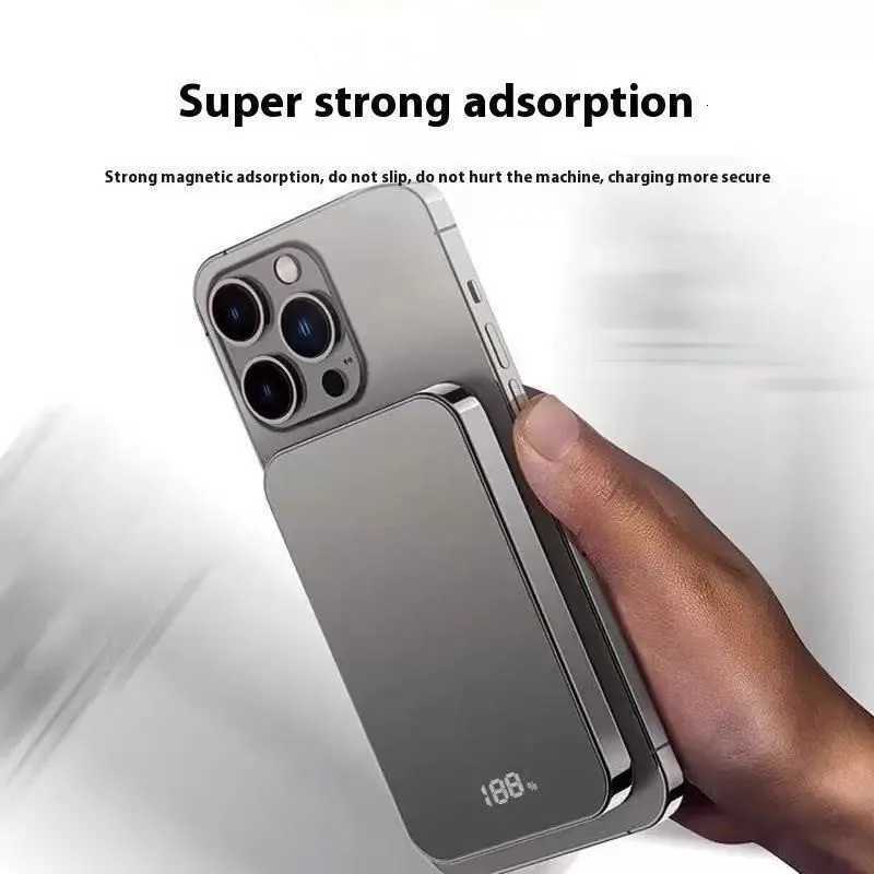 Metal Magnetic PowerBank Portable Wireless Fast Charger Slim Powerbank for Spare External Battery for iPhone H251213