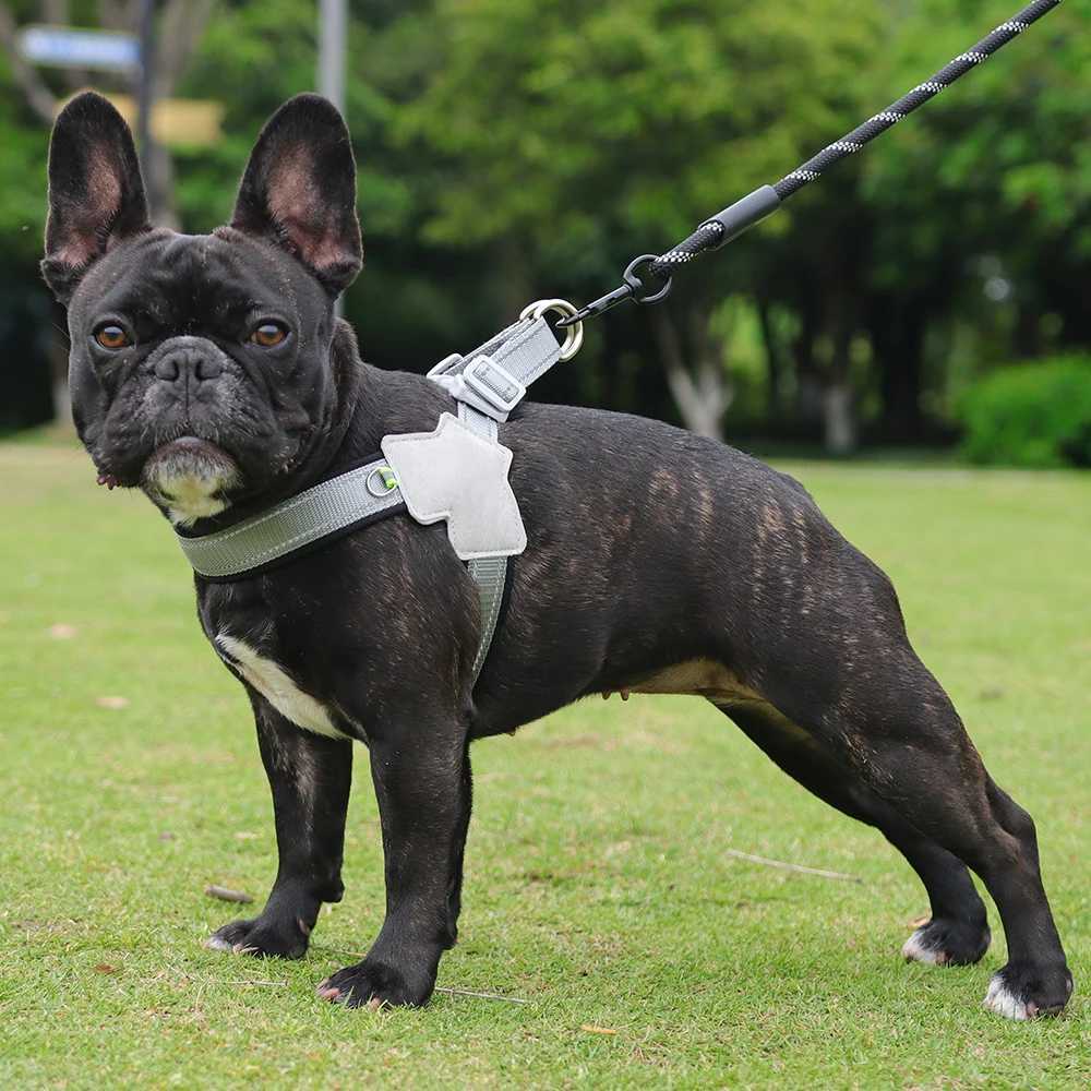 No-Pull Dog Harness Vest for Small Medium Dogs Cats Hiking Breathable Adjustable Chest Strap Bulldog Chihuahua Pet Accessories M251213