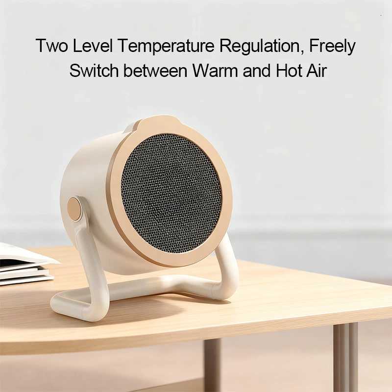 500W Portable Desktop Electric Heater Warm Air Blower Heating Ceramic Space Heater With Tip Over Protection For Home Use Y251213