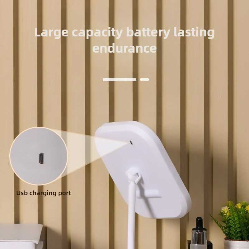 Desktop Vanity Makeup Mirror Women Bedroom Dressing Mirror Student Dormitory Desktop Portable Makeup Mirror Home MakeupT251213
