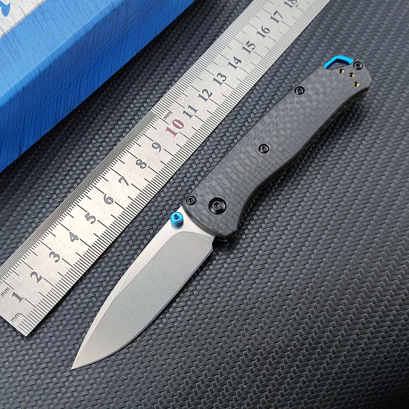BM 533-3 Mini Carbon Fiber Folding Knife cpm20Black Outdoor Camping Hunting Pocket Tactical EDC Tool 535 Knife