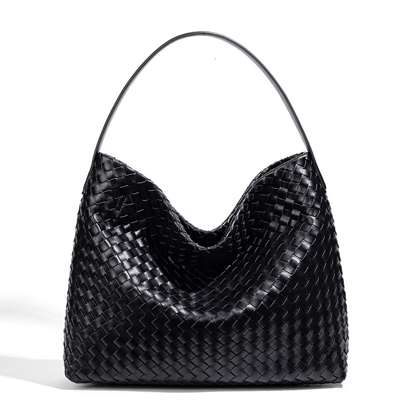 Large Capacity Woven Single Shoulder Womens Bag Commuter Tote Underarm Bag Matte Material Crossbody R251107