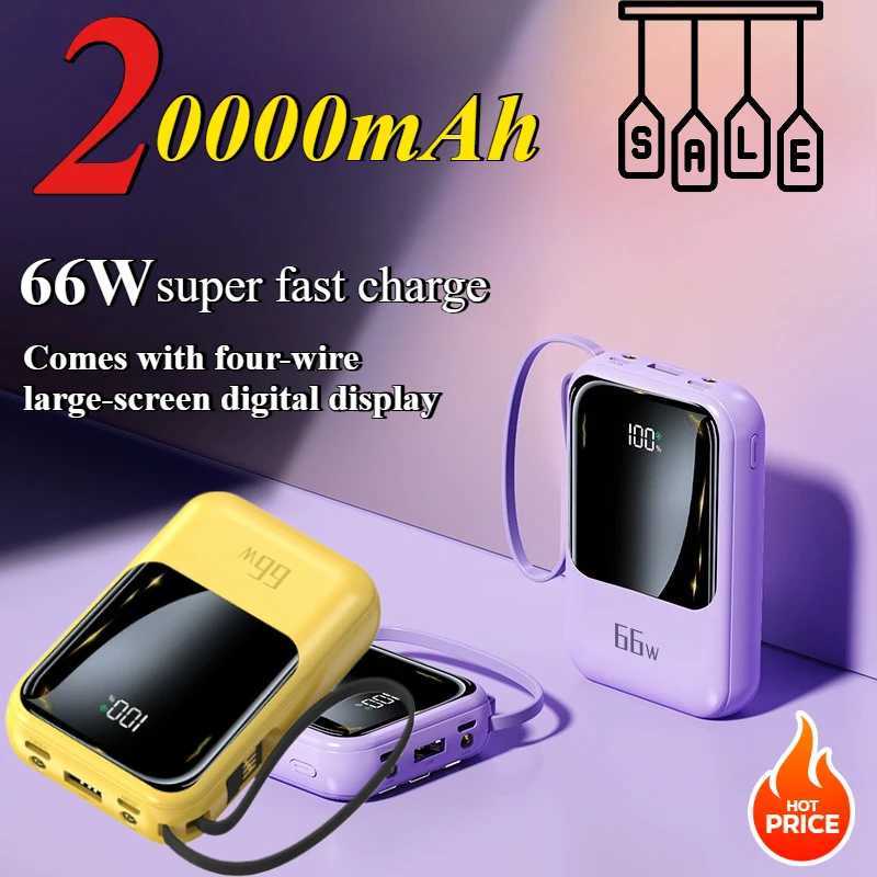20000mAh 66W er Fast Charging Large Capacity with Cable Mini Small Power Bank Suitable for IPhone H251213