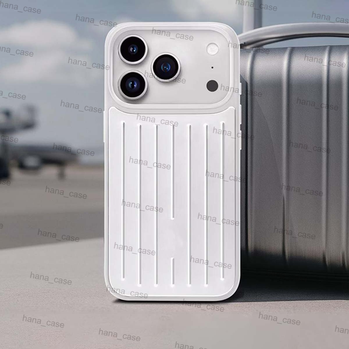 Polycarbonate Aluminum Alloy Suitcase Phone Case Compatible with iPhone 17 Pro Max 16 Pro 15 14 Case Weave Back Cover Women Men Coque Funda Titanium iPhone Case