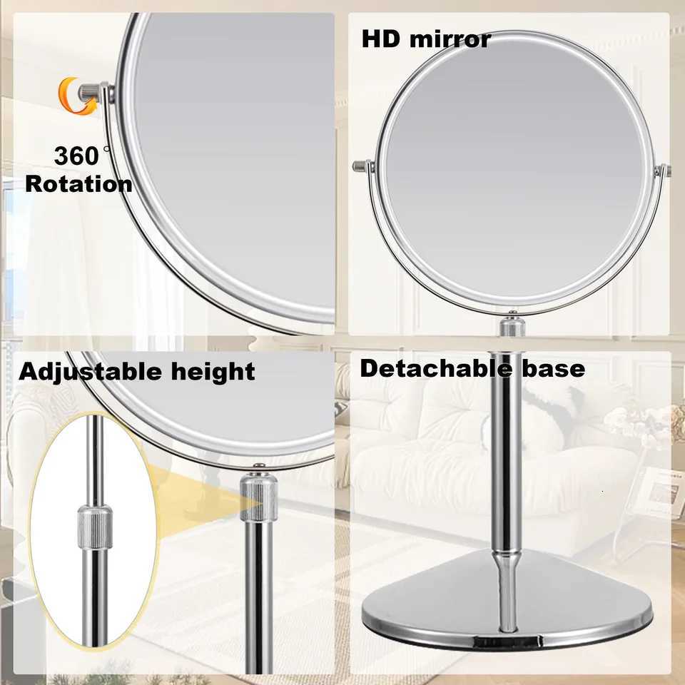 Tusheng Magnification Makeup Mirror 360 Rotating Professional Desktop Cosmetic Mirror 8 Double Sided Magnifier standT251213