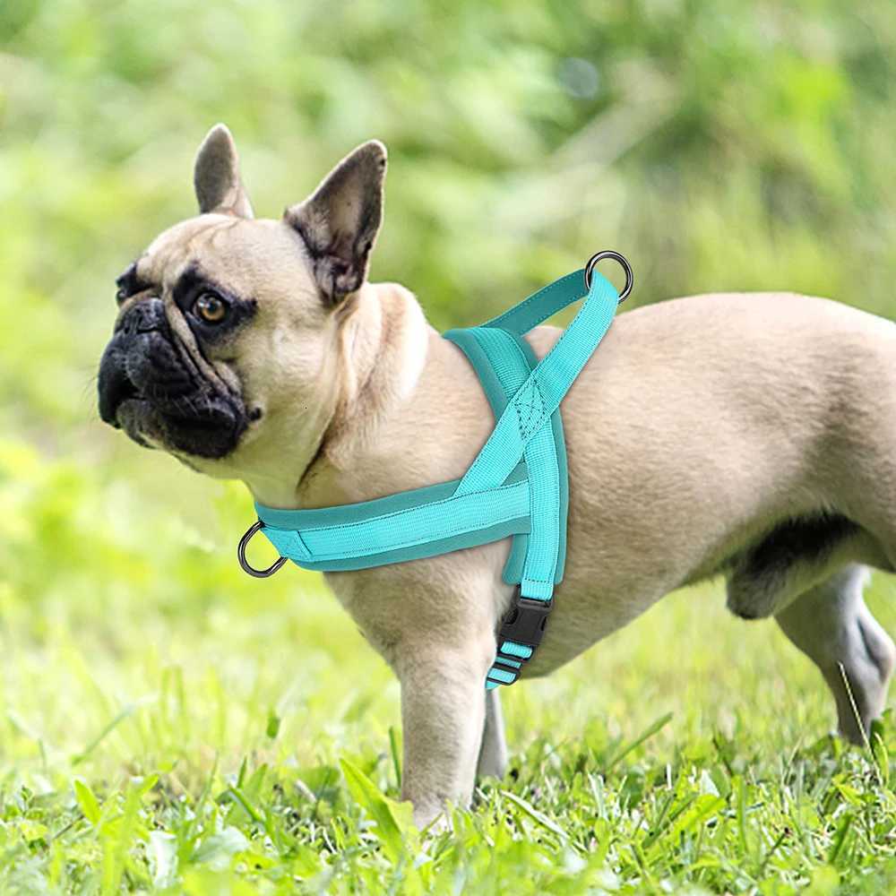 Soft Padded Nylon Dog Harness No Pull Dog Harnesses Vest Adjustable Pet Puppy Pug Harness Durable Vest For Small Medium Dogs M251213