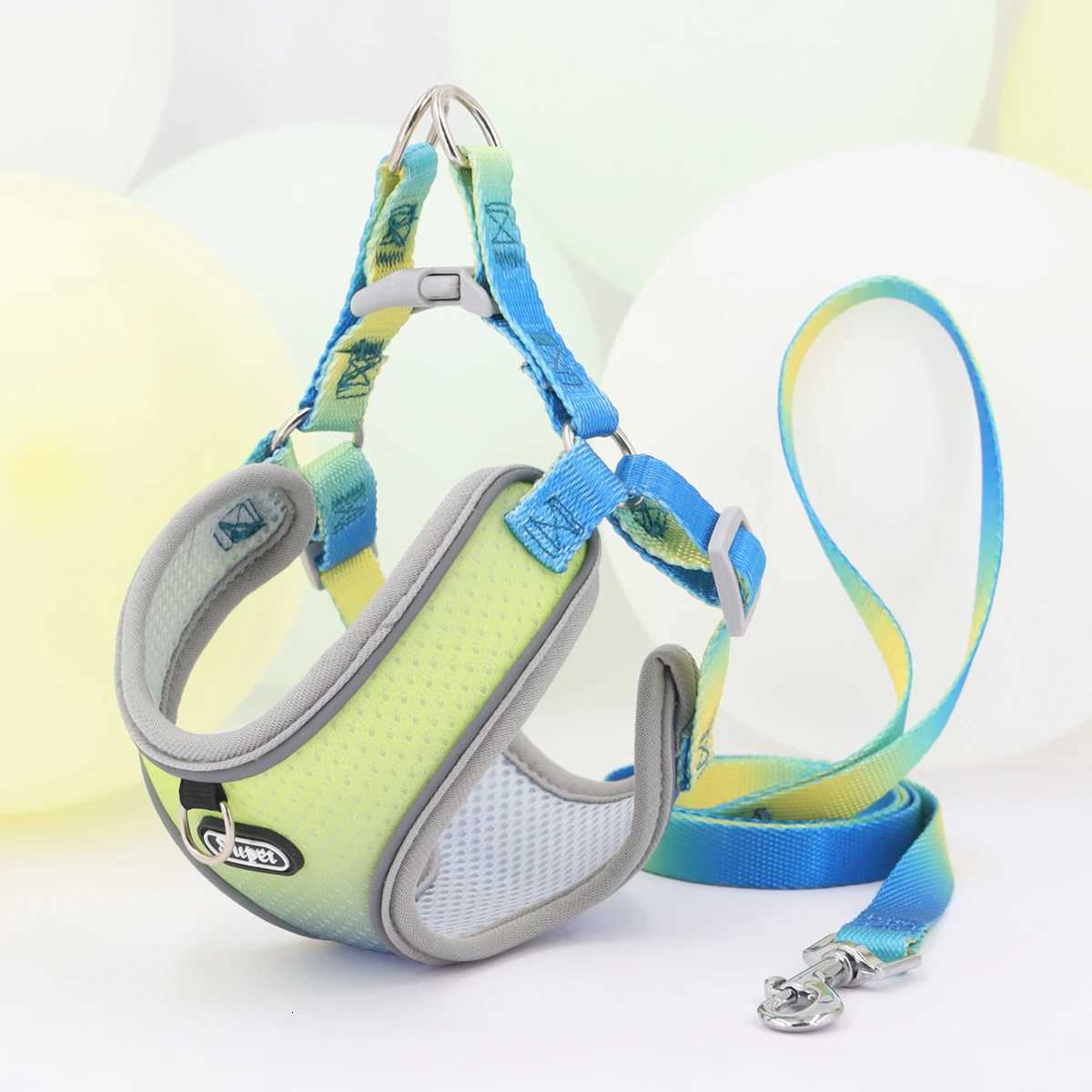 Supet Pet Step-in Dog Harness Adjustable Reflective Soft Dog Harness Breathable Dog Vest Harness for Cats Puppy M251213