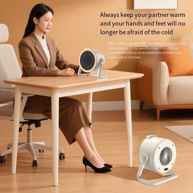 Desktop Heater Electric Hot Air Blower Portable Fan Stove Warm Heater Mini Radiator Office Room Warmer Winter Low Consumption Y251213