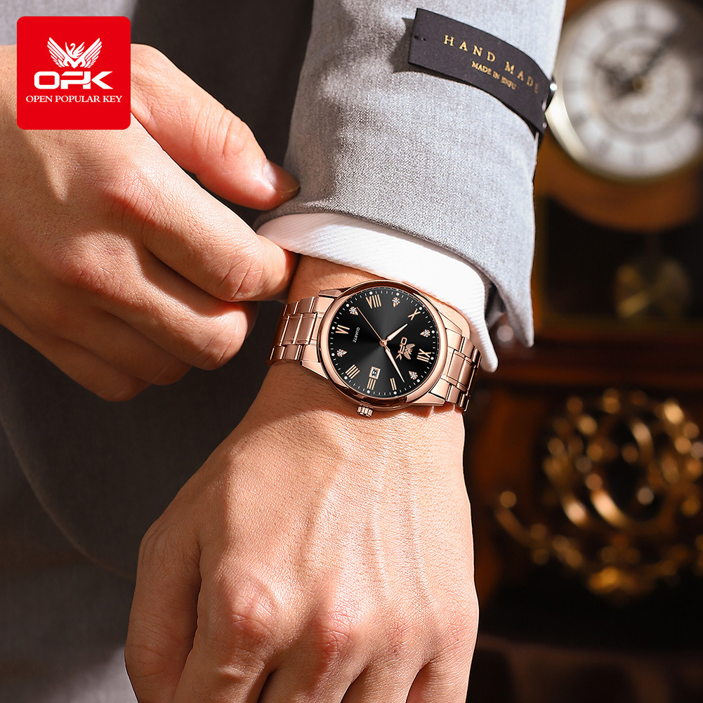 OPK Designer Men's Watches Are Fashionable, Simple And Versatile. Outdoor Sports Watches, Calendar Quartz Hands, Men's Watches Are Available For Free Wholesale