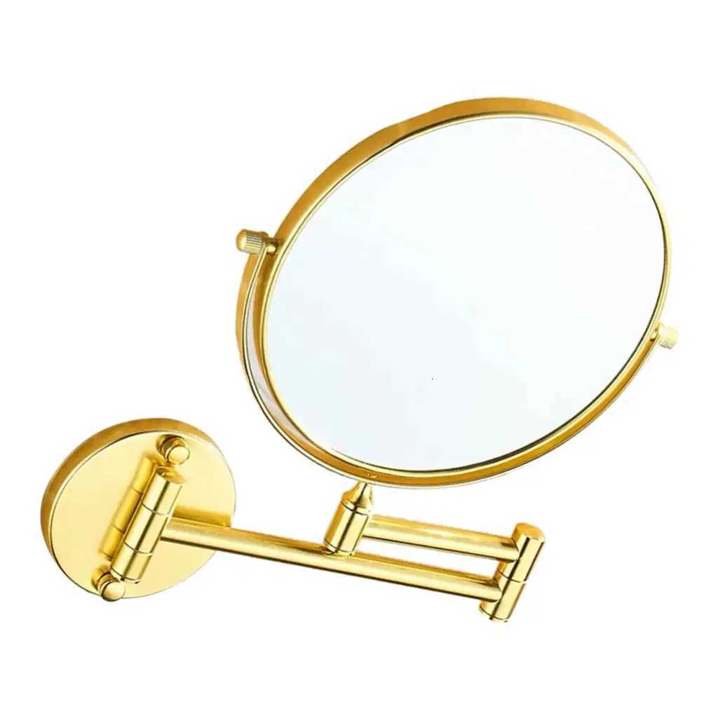 Double-sided Wall Mount Makeup Mirror With Fixing Screws 1x/3x Magnification 360-degree Swivel DesignT251213