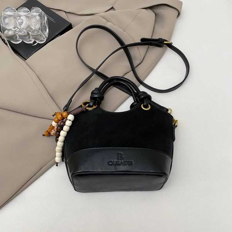 High-Quality Texture Bag for Women New Trendy Casual Handbag Shoulder Bag Commuter Crossbody Bucket BagT251213